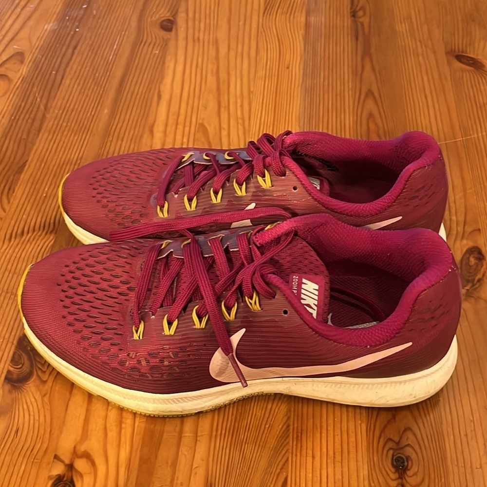 NIKE Zoom Pegasus 34 Women's Purple Burgundy Running Athletic Sneakers Shoes 9 - Picture 8 of 14